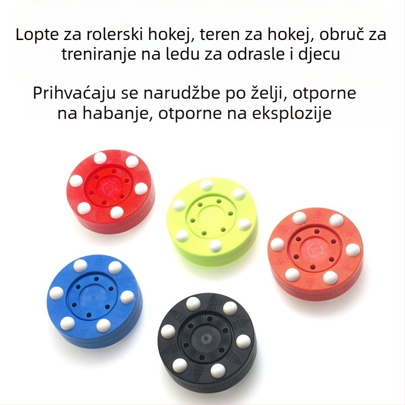 Hokejaški trenažni puck za rolanje i kopno hokej (ABS materijal; prilagodljiv; tlač logotipa dostupna; pogodno za odrasle i djecu)