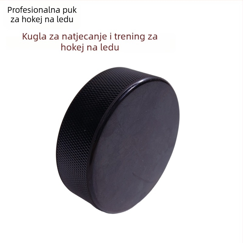 Gumeni hokejaški puk — Marka: Tfb; Materijal: Guma; Ispis logotipa: Dostupno; Prilagodba: Dostupno; Pogodno za hokej, sportske dvorane, sportske torbe i druge loptaške sportove