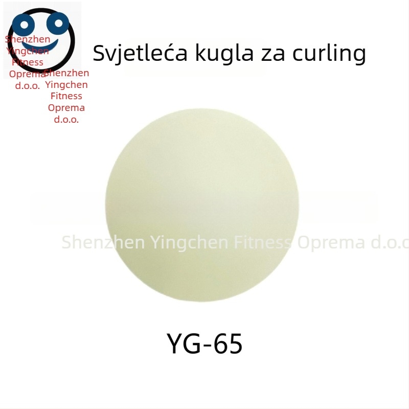 Svijetleća PVC hokej lopta za ulični hokej i hokej na ledu, 50 g, tvrdoća 60–70°, tiskani logo
