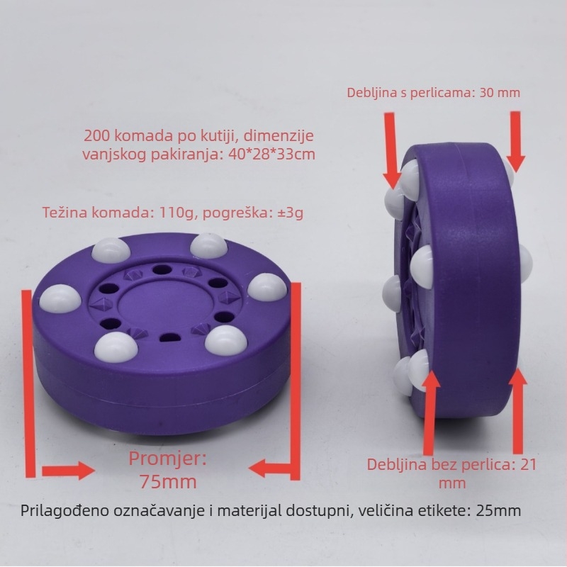 Hokejaški puck, dijamantno izdanje, ABS, marka Wheel upper