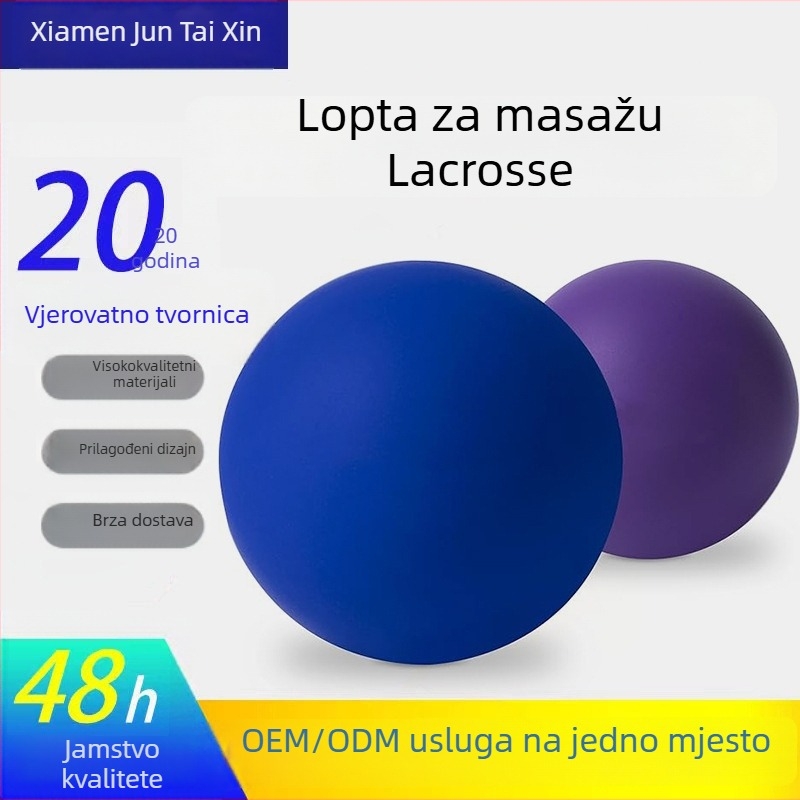 Gumena lopta za fascijalni masažni tretman | Marka JTX, Materijal: Guma, Težina: 152 g, Prilagodljivo, Ispis logotipa moguć