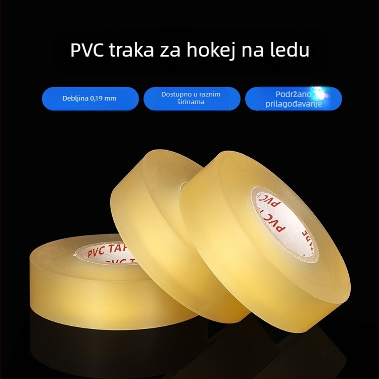 PVC traka za hokej na ledu, prozorna, visoko prianjajuća, otporna na habanje, protuklizna