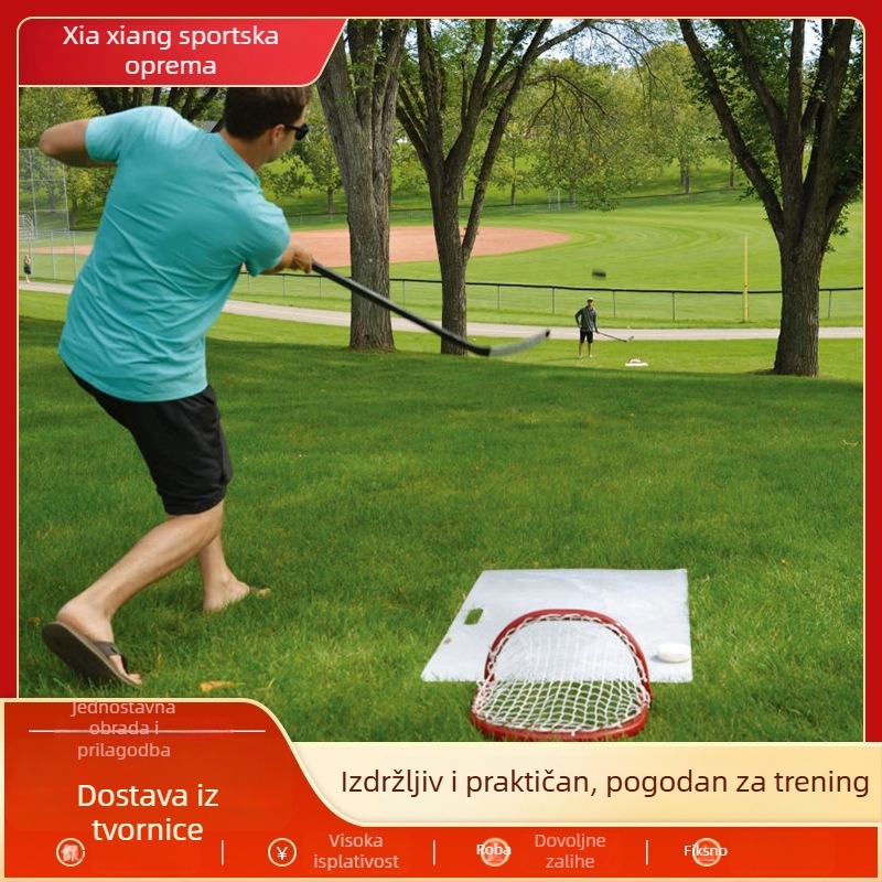 Hokejaški gol od karbonskog čelika, sklopiv i prenosiv, prilagodljiv, namijenjen treningu na ledu i snijegu