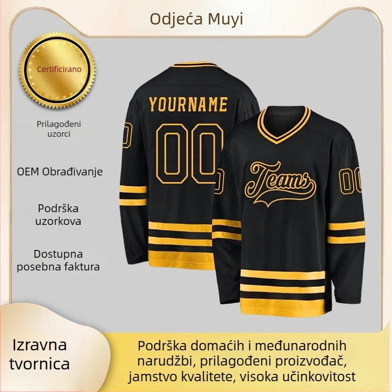 Muška sportska flis majica s 3D printom slova – V-izrez, 100% poliester, digitalni otisak