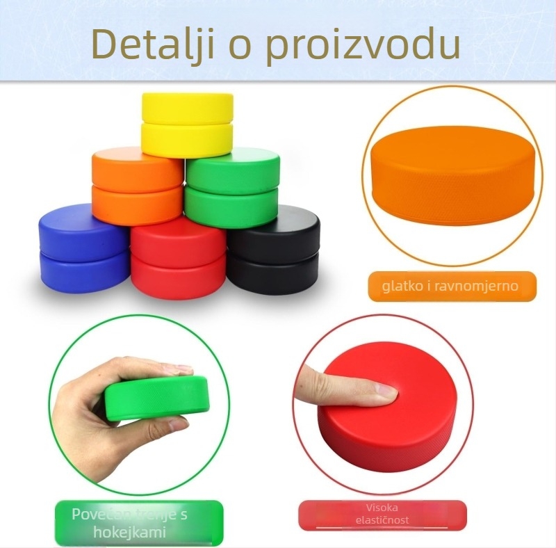 Gumeni ledeni hokeja puk za trening i utakmice, mogućnost ispisa logotipa