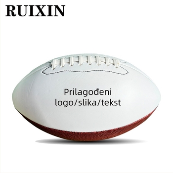Američki nogomet za trening s prilagođenim logom | PU materijal, šav strojem, mogućnost tiskanja logotipa, Ruixin Sports brand, pogodan za treninge i klupske utakmice