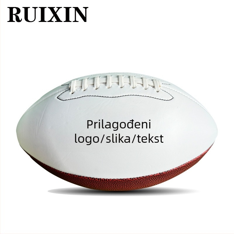 Američki nogomet za trening s prilagođenim logom | PU materijal, šav strojem, mogućnost tiskanja logotipa, Ruixin Sports brand, pogodan za treninge i klupske utakmice