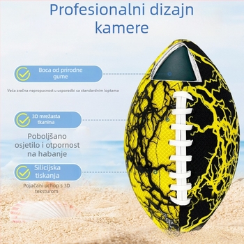 Plažna rugby lopta s 3D mrežastom silikonskom konstrukcijom, nesklizavajuća površina, šivanje strojem, mogućnost otiska logotipa