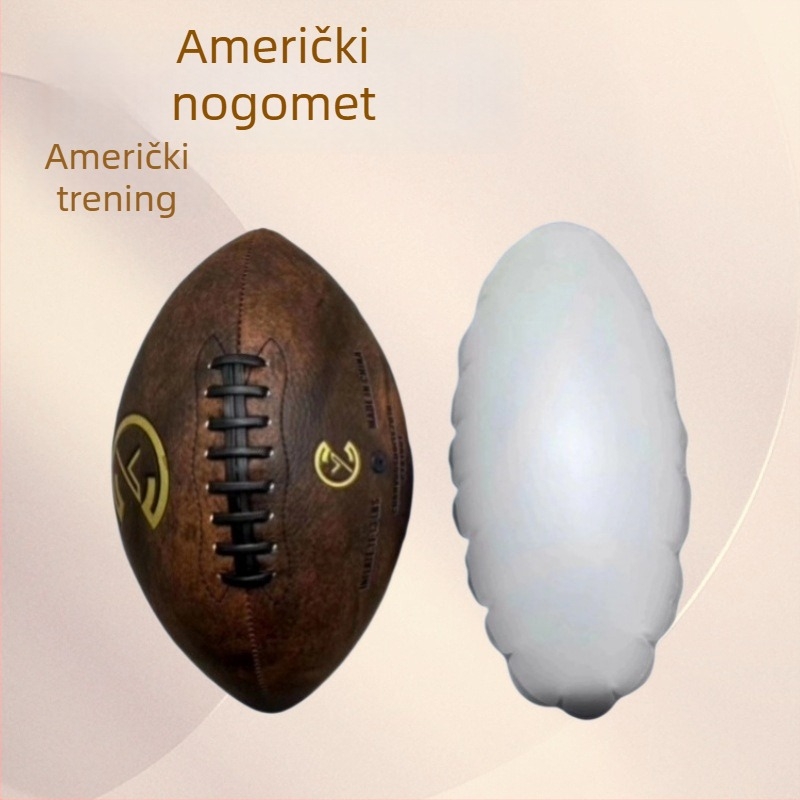 Američki nogomet od PU kože, prilagođeno za timsko korištenje, šivanje strojem, mogućnost ispisa logotipa