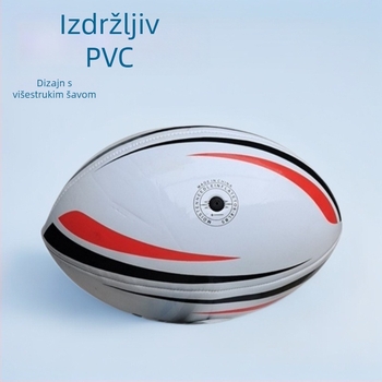 Rugby lopta No. 9 u engleskom stilu, PVC, šivana strojem, vanjska trening lopta, protuklizna
