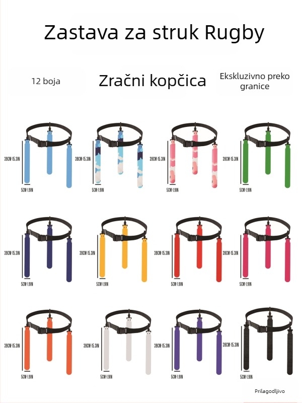 XXBEAST PVC pojasne zastavice za Flag Football – šivane strojem, rugby oprema