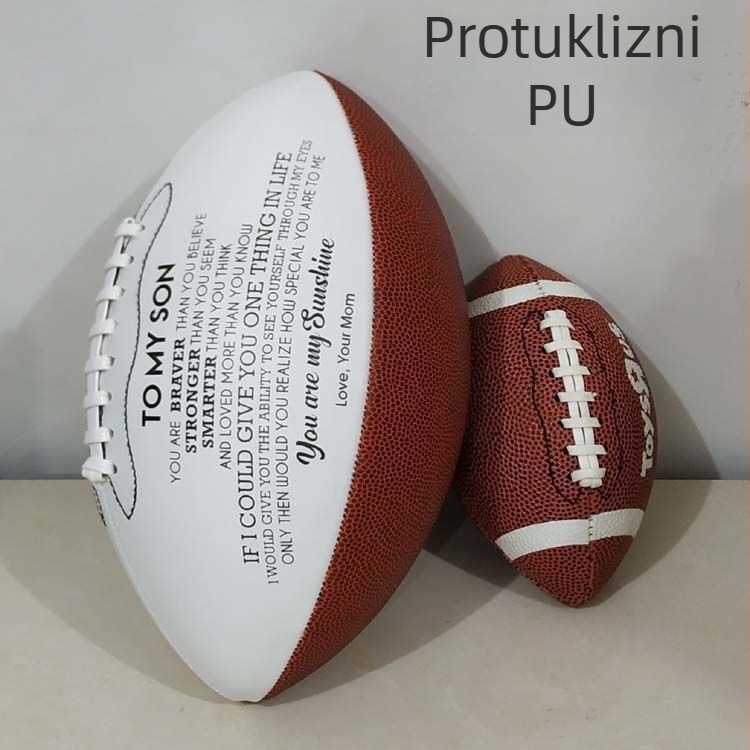 Rugby lopta od PP materijala, šivanje strojem, za trening odraslih i djece