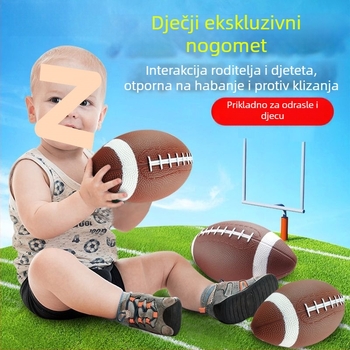 Dječja loptica za zastavni nogomet za treninge, gumena, ljepjeni šavovi, bez logotipa