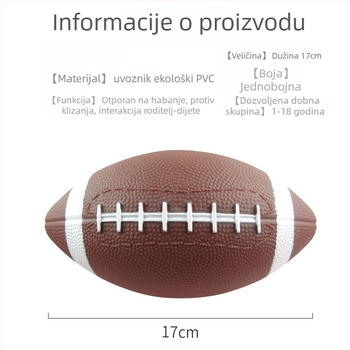 Dječja loptica za zastavni nogomet za treninge, gumena, ljepjeni šavovi, bez logotipa