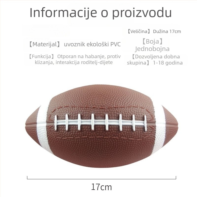 Dječja loptica za zastavni nogomet za treninge, gumena, ljepjeni šavovi, bez logotipa