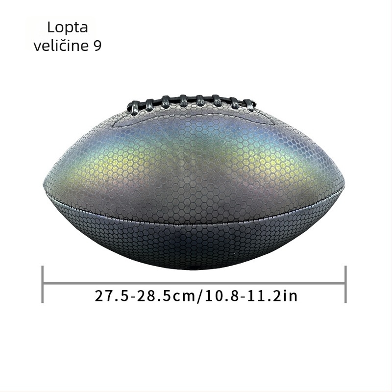 Rugby lopta PU za trening s strojnim šivanjem, ispis logotipa, mogućnost prilagodbe