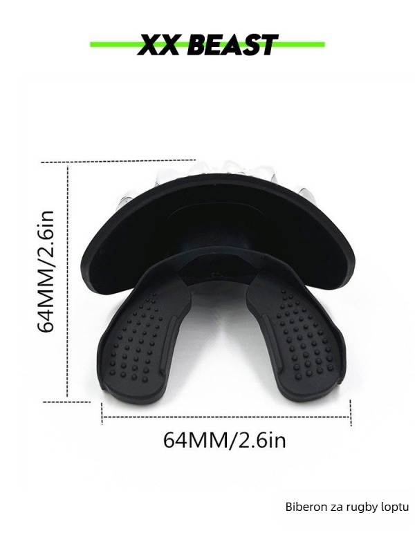 Rugby zaštitnik zubi za odrasle i tinejdžere — XXBEAST, materijal: TPR, način pričvršćivanja: adhezivno, kategorija: rugby