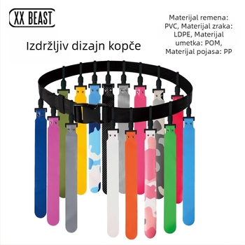 XXBEAST Rugby pojas za struk s oznakom, PVC, šivanje strojem, model 0723, prilagodljivo i ispis logotipa