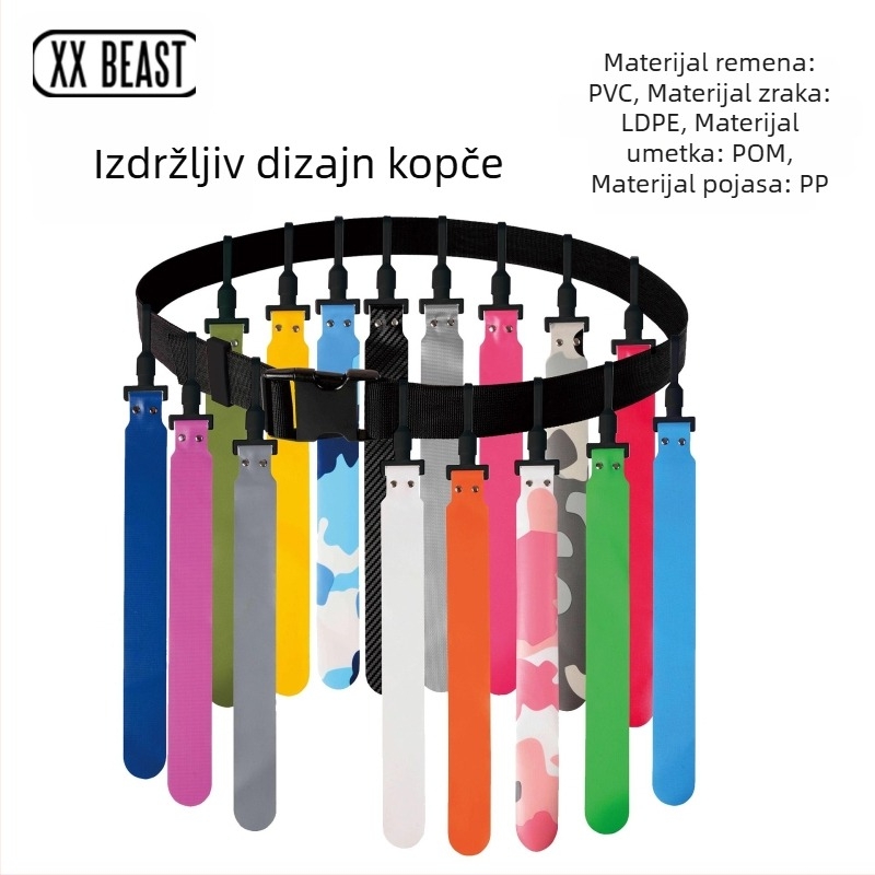 XXBEAST Rugby pojas za struk s oznakom, PVC, šivanje strojem, model 0723, prilagodljivo i ispis logotipa