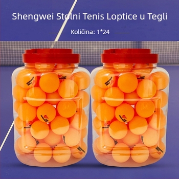 Shengwei lopta za stolni tenis, ABS materijal, moguć tisak logotipa, prilagodljiva, pogodna za trening i natjecanja