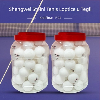 Shengwei lopta za stolni tenis, ABS materijal, moguć tisak logotipa, prilagodljiva, pogodna za trening i natjecanja
