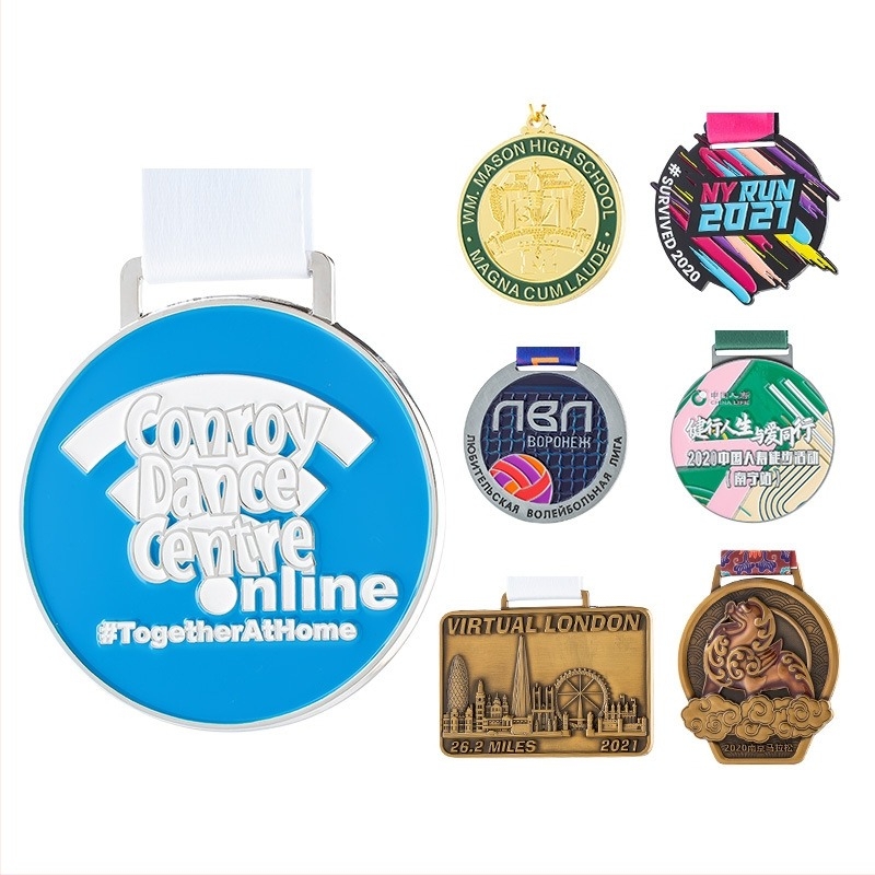 Metalna medalja za događaje, cinkova legura, zlatno obložena, prilagodljiv ispis logotipa, težina 60 g