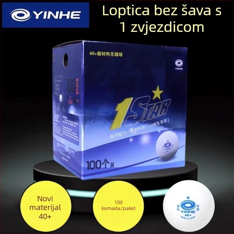 Galaxy teniske lopte za trening s strojem za serviranje, ABS materijal, 100 komada, bez logotipa