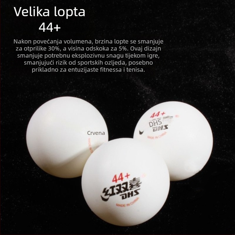 DHS ping-pong lopta, ABS materijal, šivana, za vanjsku upotrebu i trening