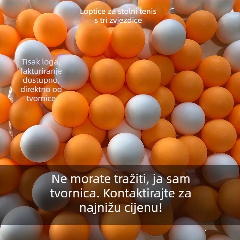 FOX ABS lopta za stolni tenis – visoka elastičnost, prilagodljiv logo, profesionalni trening