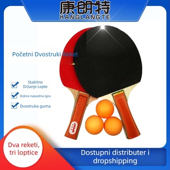 Conronte raketa stolni tenis, direktan udar, baza od topolova drva, guma s pozitivnim ljepilom