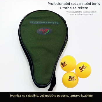 Set reketa za stolni tenis za početnike s ljepilom gumama, ravna drška, model Aidu 1-2 zvjezdice, za trening i natjecanje