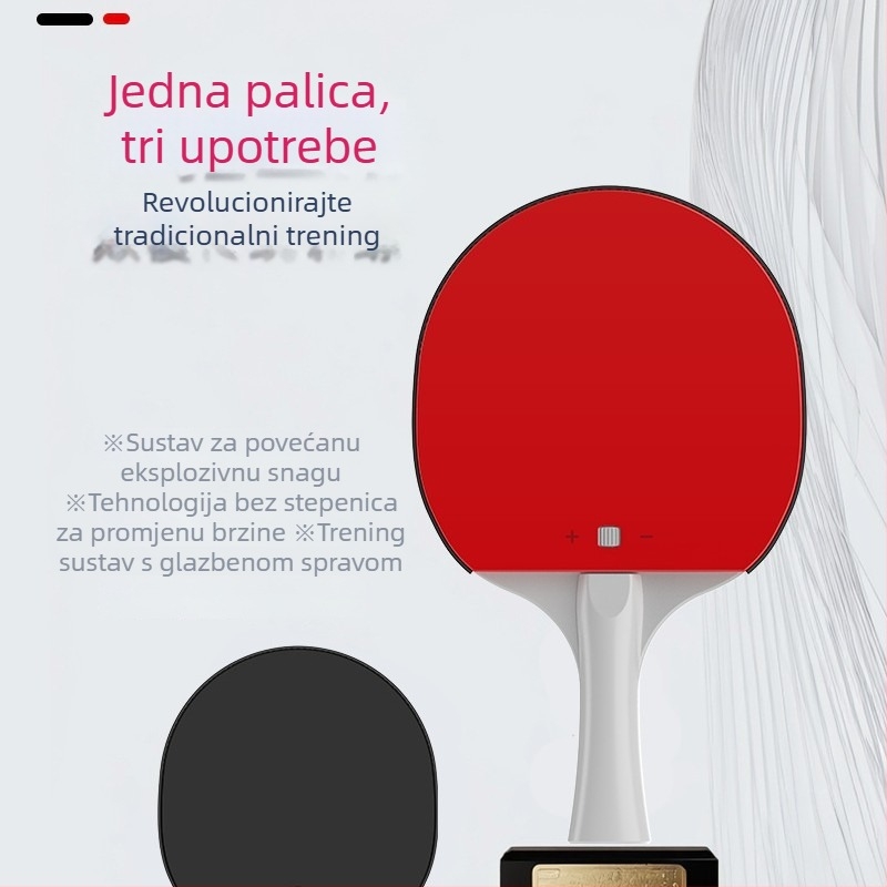 Raketa za stolni tenis za trening snage – Značka: Original Concept, PP donja ploča, horizontalni udar, prilagodba, tisk loga