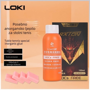 Lepilo za gumu stolnoteniskog reketa – anorgansko ljepilo, profesionalna kvaliteta, Thor marka