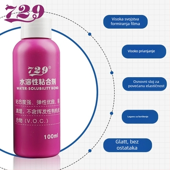 Neorgansko vodotopivo ljepilo za stolni tenis | Marka 729, Kod proizvoda 729, pogodno za fitnes opremu
