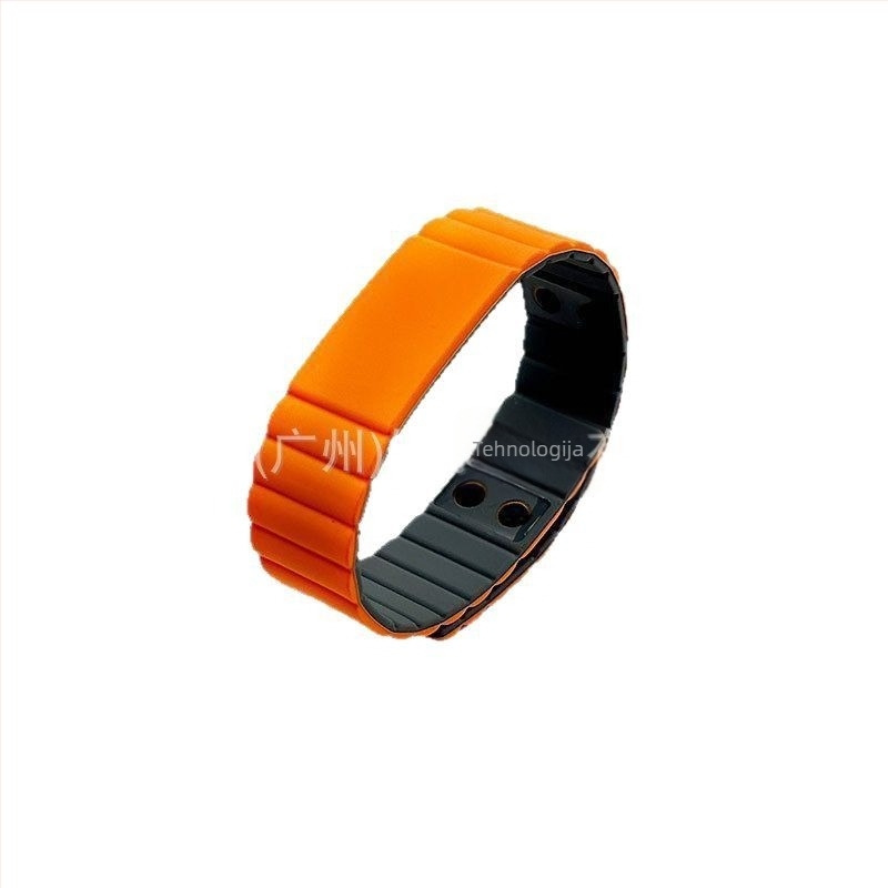 Biorezonancijska narukvica s 12-jezgrenim čipom, silikonska magnetska narukvica za poboljšanje mikrocirkulacije, skalarna tehnologija vȃlova