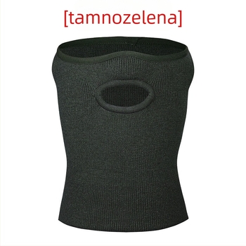 Zimska maska za biciklizam, poliester tkanina, maska za polovicu lica s ovratnikom, model MZ20221021-01