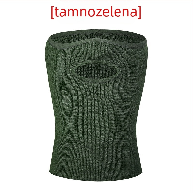 Zimska maska za biciklizam, poliester tkanina, maska za polovicu lica s ovratnikom, model MZ20221021-01