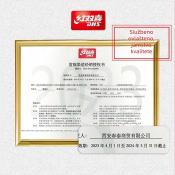 Guma za stolni tenis DHS Red Double Happiness — reverse-glue, thick sponge