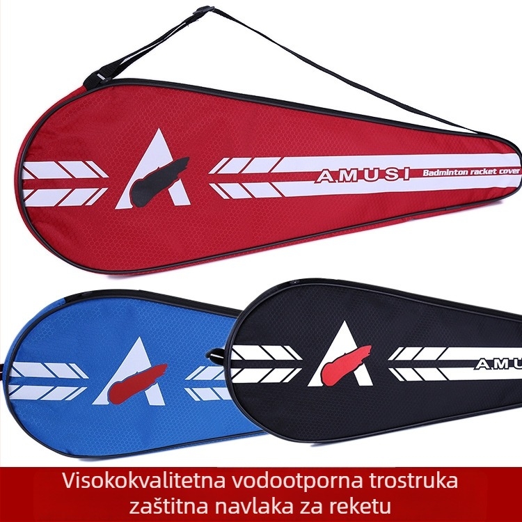 Hanpu torba za badminton rekete, za jednu ili dvije rekete, vodootporan Oxford materijal, s otisnutim logom, za odrasle, torba za badminton/tenis