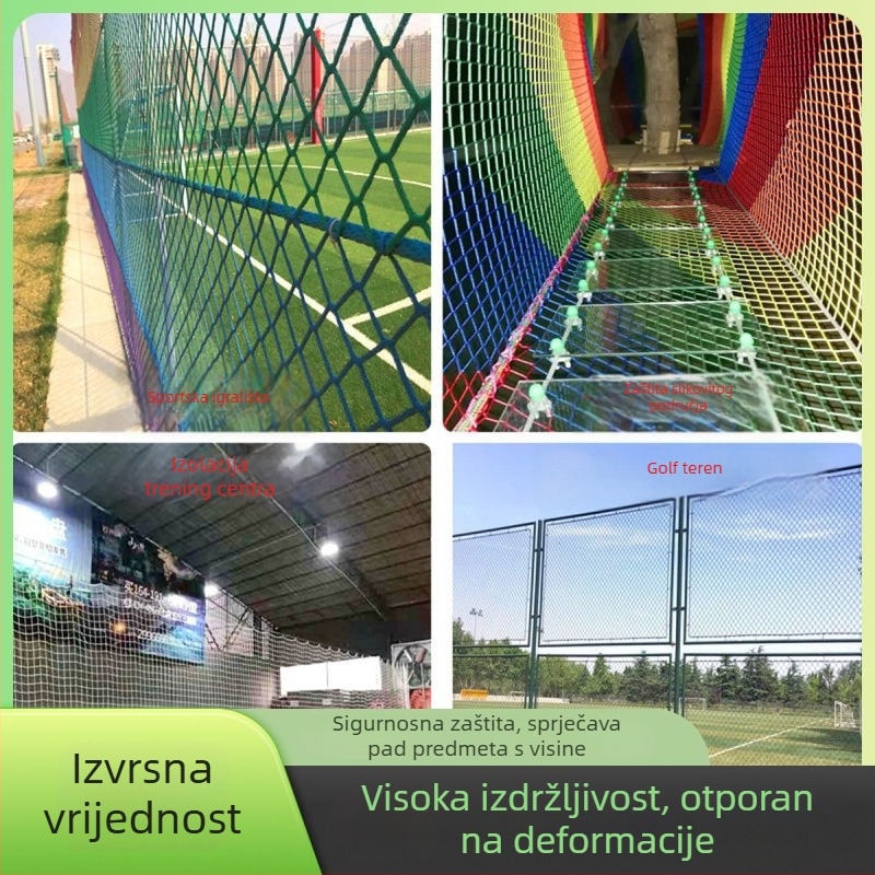 Prilagođena zaštitna sportska mreža za lopte, ograda za stolni tenis, izolacijska mreža za golf i tenis, ograda za košarku i nogomet