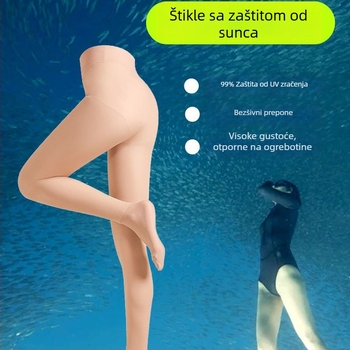 Ženski set ronilačkih čarapa i hlača s UV zaštitom — tanak materijal, otporan na rezanje; za surfanje i snorkeling