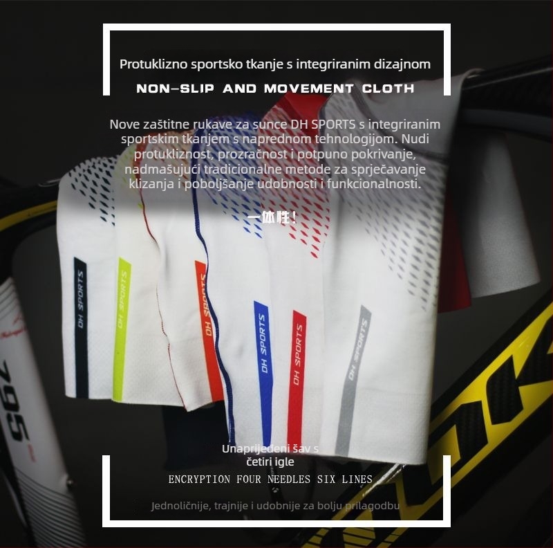 DH SPORTS Prilagođene rukave za vožnju biciklom - bezšivne, protuklizne, reflektirajuće, otisak logotipa, Spandex/Lycra