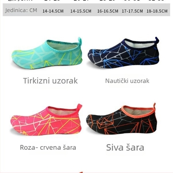 Unisex ronilačke čarape, poliester, Hydrophilic branda; pogodne za plažu, ronjenje i vodene aktivnosti