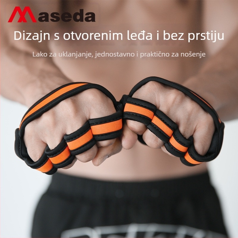 Max rukavice za zaštitu dlanova od diving materijala za fitness, biciklizam i gađanje — dizajn s četiri prsta, protuklizna dlan