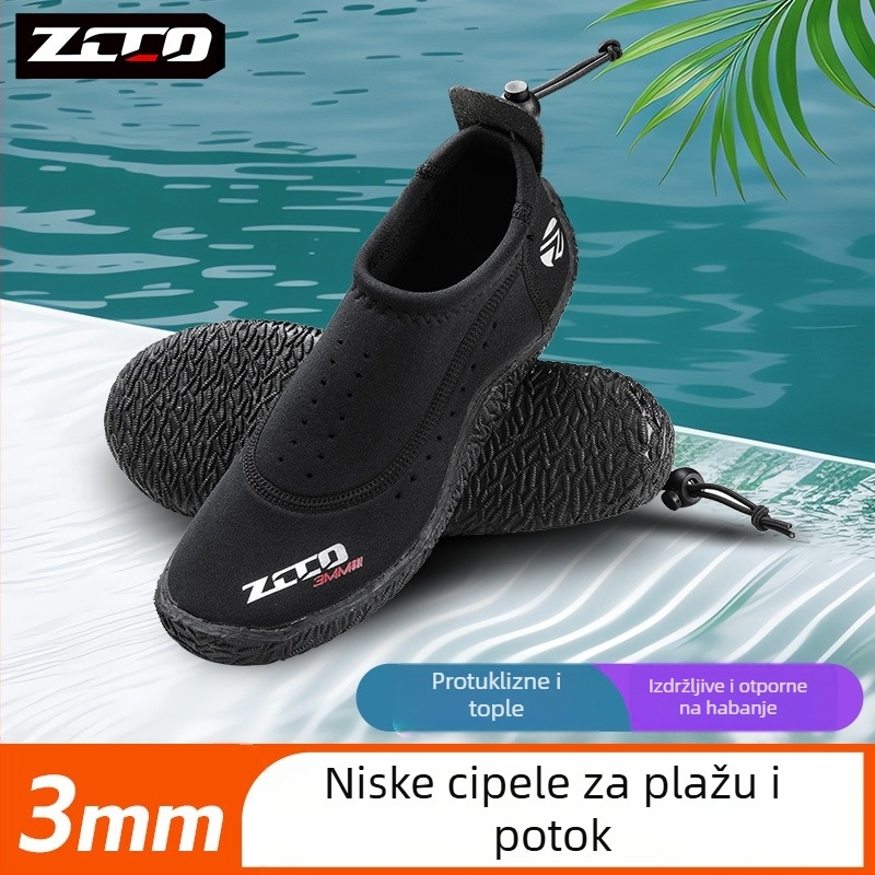 3 mm neopren cipele za rijeke, unisex, protuklizne i otporne na ogrebotine, niski gornji dio, gumeni đon