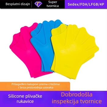 Silikonske unisex rukavice za plivanje i ronjenje, zaštita od posjekotina, mogućnost prilagođavanja logotipa