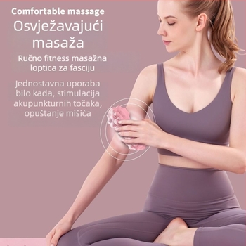 Masažna kugla u obliku arašida za olakšanje fascije plantare, luka, leđa i vrata; ne napuhuje se