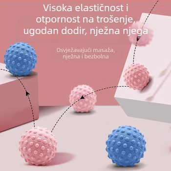 Masažna kugla u obliku arašida za olakšanje fascije plantare, luka, leđa i vrata; ne napuhuje se
