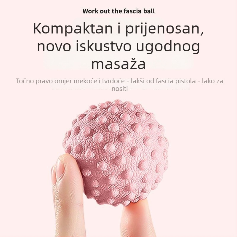Masažna kugla u obliku arašida za olakšanje fascije plantare, luka, leđa i vrata; ne napuhuje se