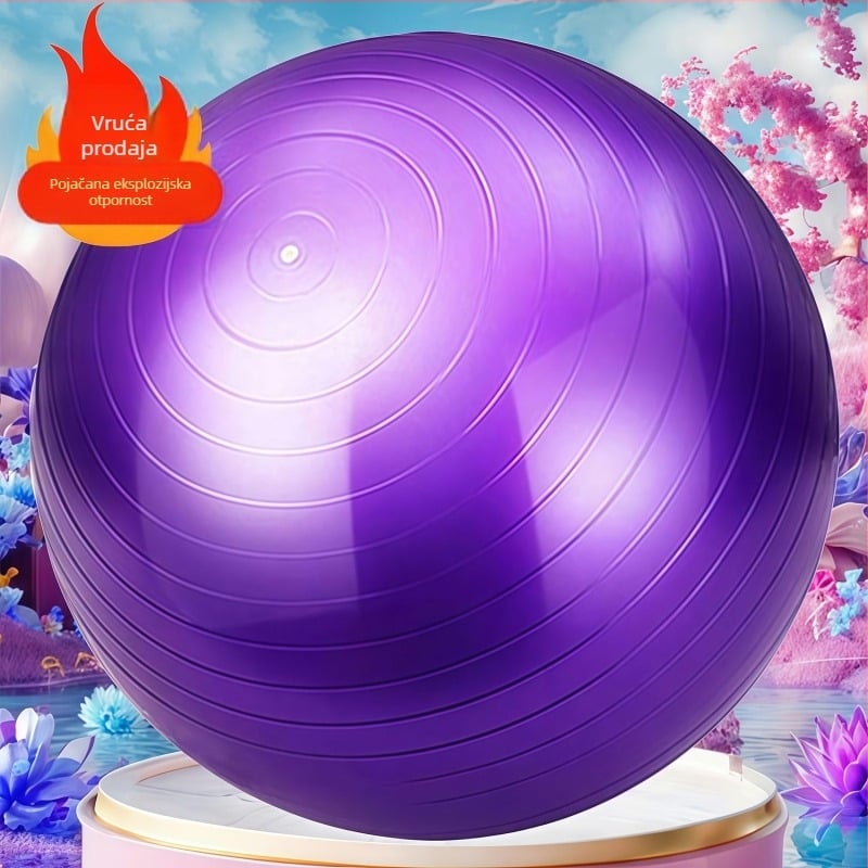 Xuhe joga lopta – otporna na pucanje, napuhiva PVC lopta za trening zdjelice i pilates (kućna upotreba, podrška trudnoći)